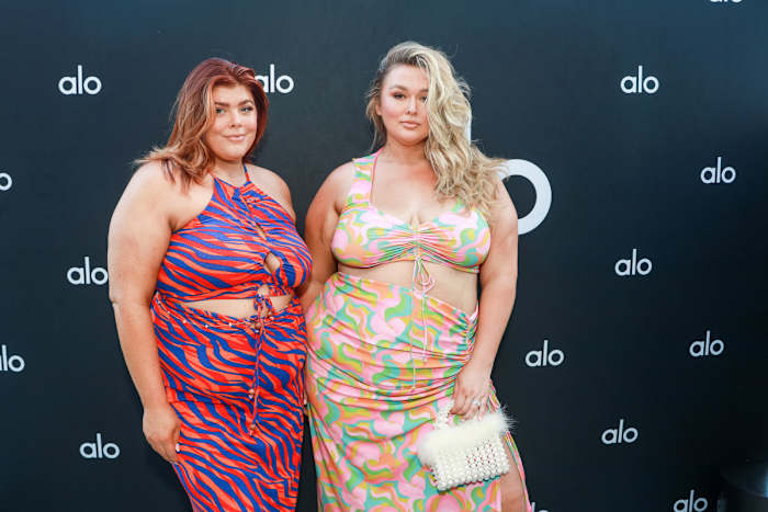 Michaela McGrady and sister Hunter McGrady at the ALO cocktail party.